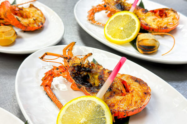 伊勢海老の鬼殻焼き